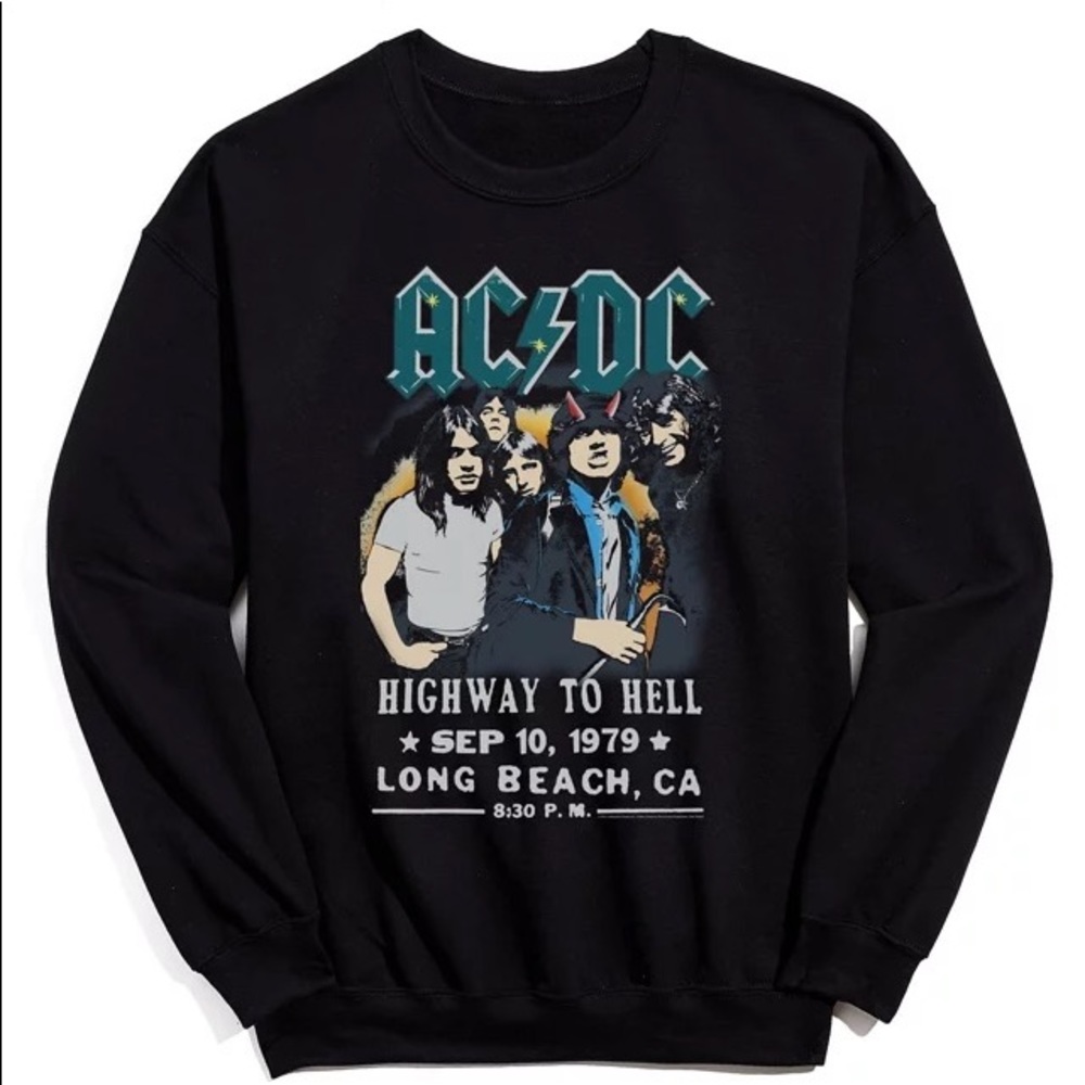UO AC/DC Crewneck Sweatshirt